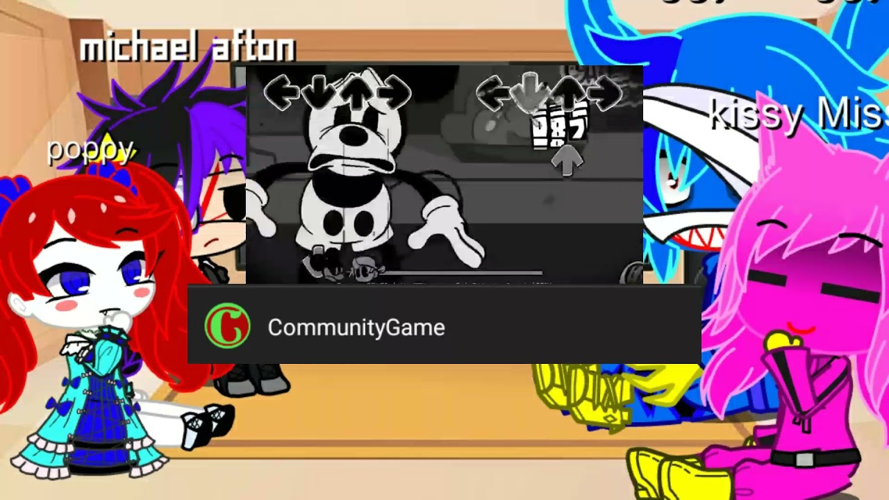 poppy playtime and Michael Afton react to Micky mouse Wednesday's infidelity (Friday night funkin)