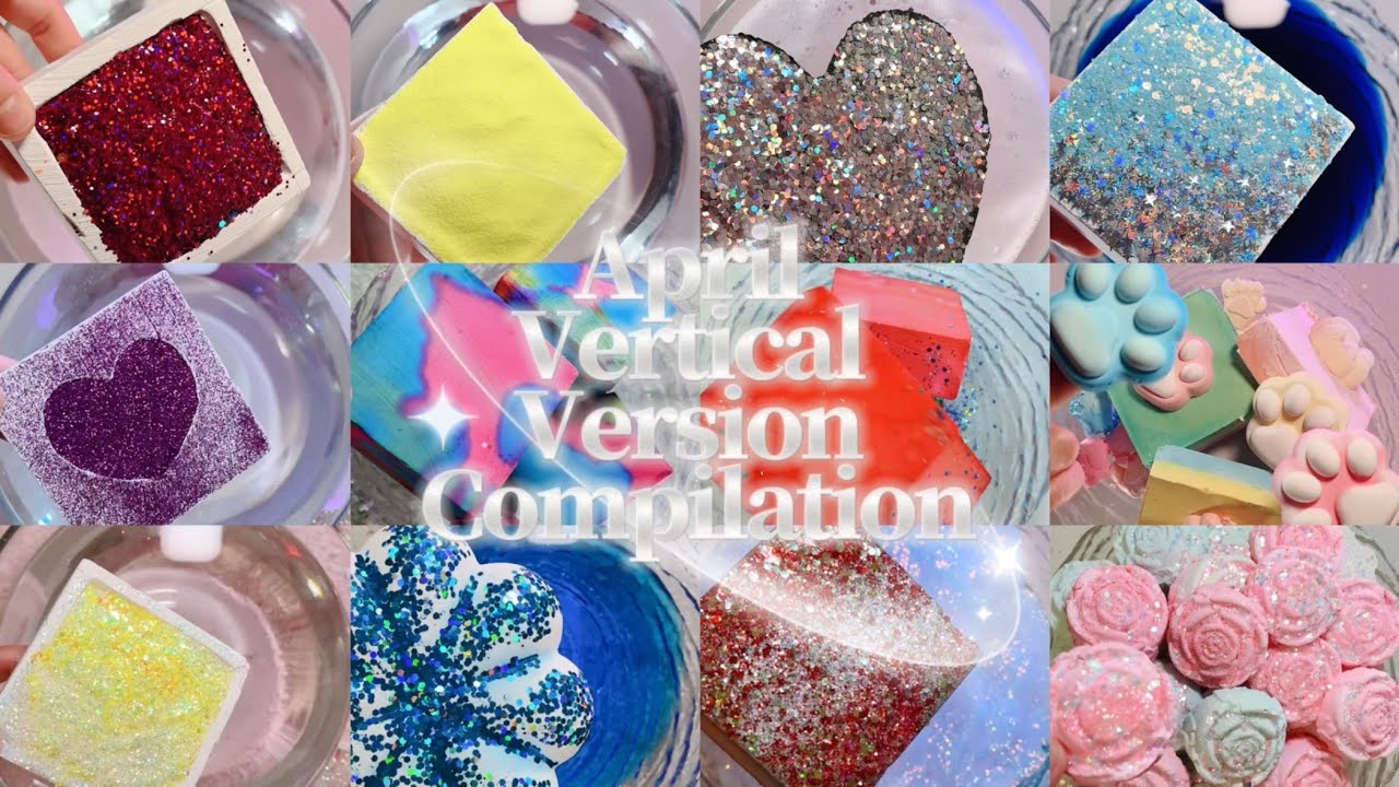 ASMR💫April Vertical Version Compilation | Gym Chalk Crush | Sleep Aid | Oddly Satisfying |