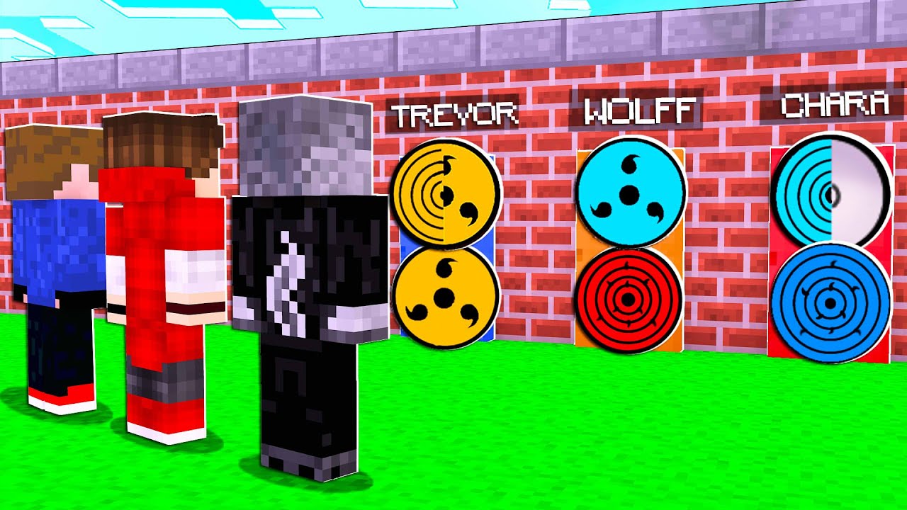 NÃO ESCOLHA A PORTA ERRADA DE NARUTO COM SHARINGAN AZUL E DOURADO NO MINECRAFT POCKET EDITION!!
