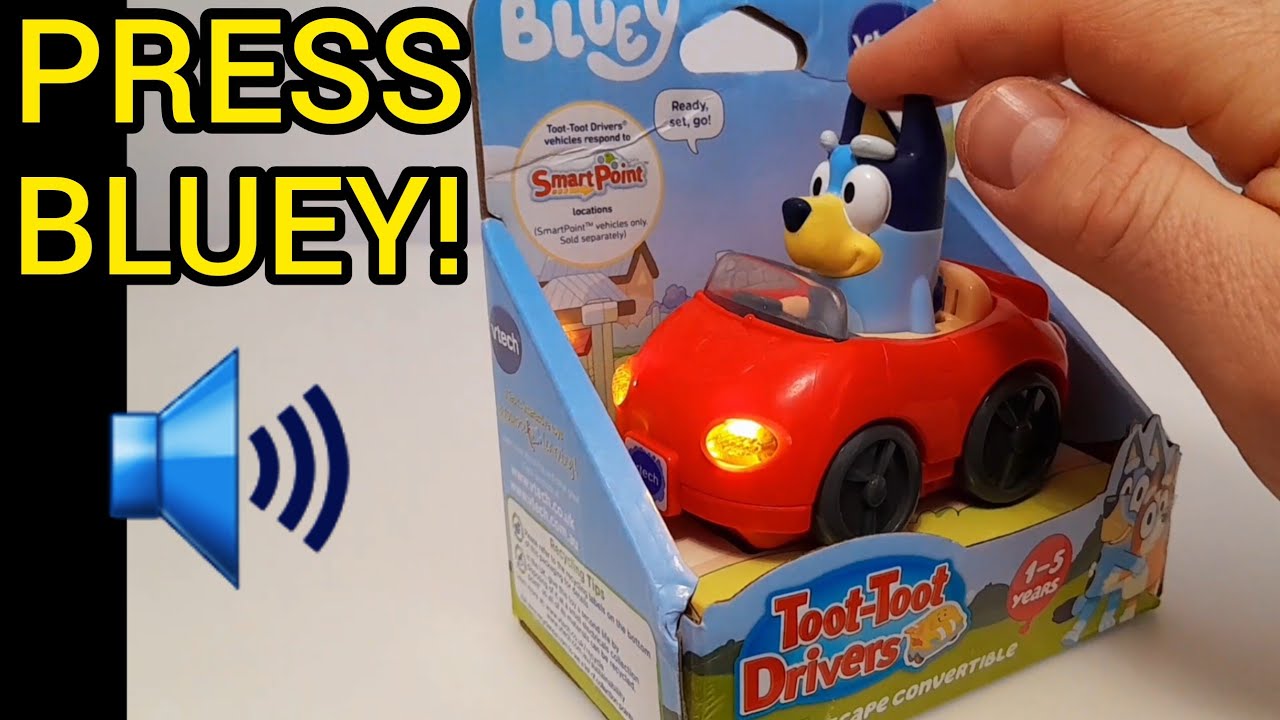 New Vtech Toot-Toot Drivers Bluey Escape Convertible Toy Car 🚗 | Press Bluey to Activate Phrases