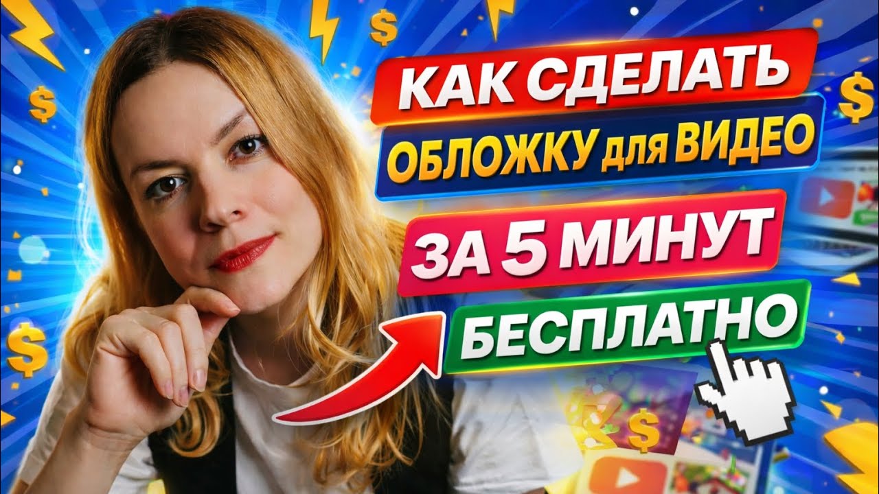 Как сделать обложку для видео за 5 минут бесплатно 