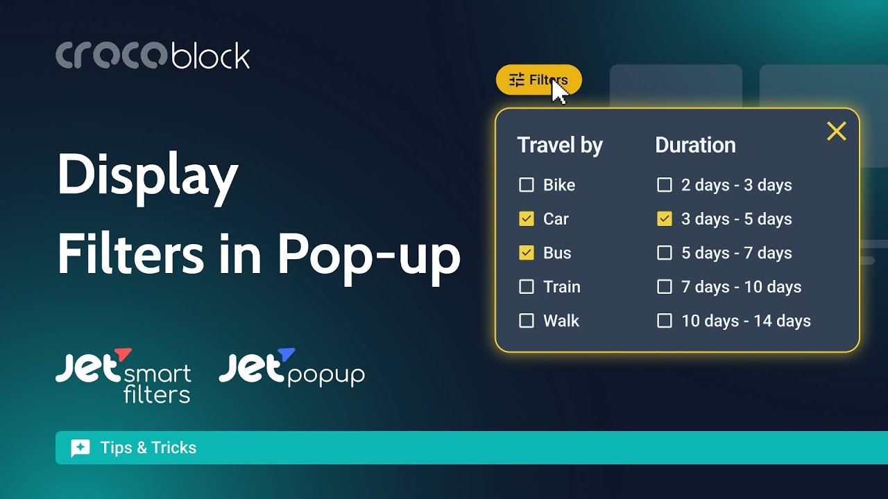 How to Create a Popup with Filters in Elementor | JetPopup & JetSmartFilters