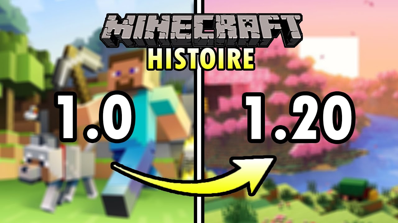 L'HISTOIRE de Minecraft - Le MEILLEUR de Chaque Mise à Jour (1.0-1.20)