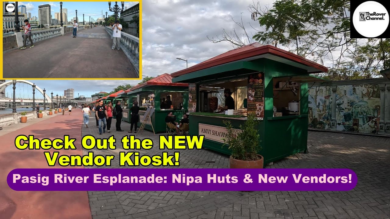 👉Pasig River Esplanade REVEALED: New Vendor Kiosk & Stunning River Views!