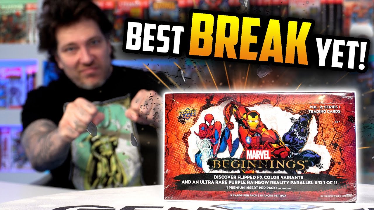 Смотрите, как я разыгрываю ОДИН ИЗ ОДНОГО! Marvel Beginnings BOX BREAK от UPPER DECK