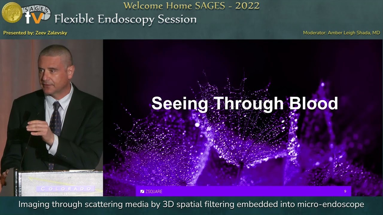 Imaging through scattering media by 3D spatial filtering embedded into micro-endoscope