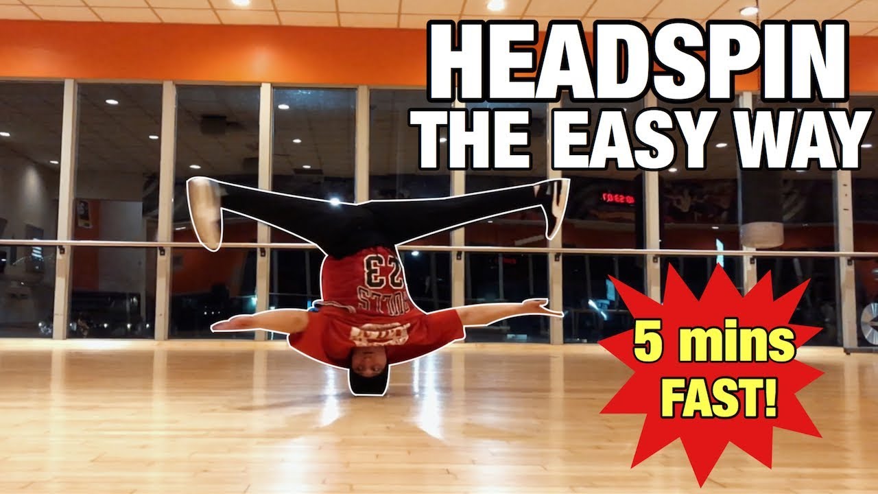 How To Headspin | The Easy Way | In Only 5 Minutes  - Bboy Trickey