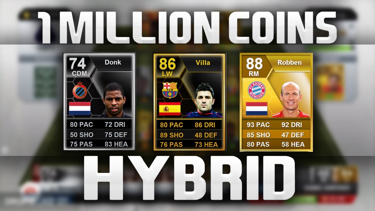 IF Donk, IF Villa - 1 Million Coin Hybrid Squad Builder - Fifa 13 Ultimate Team