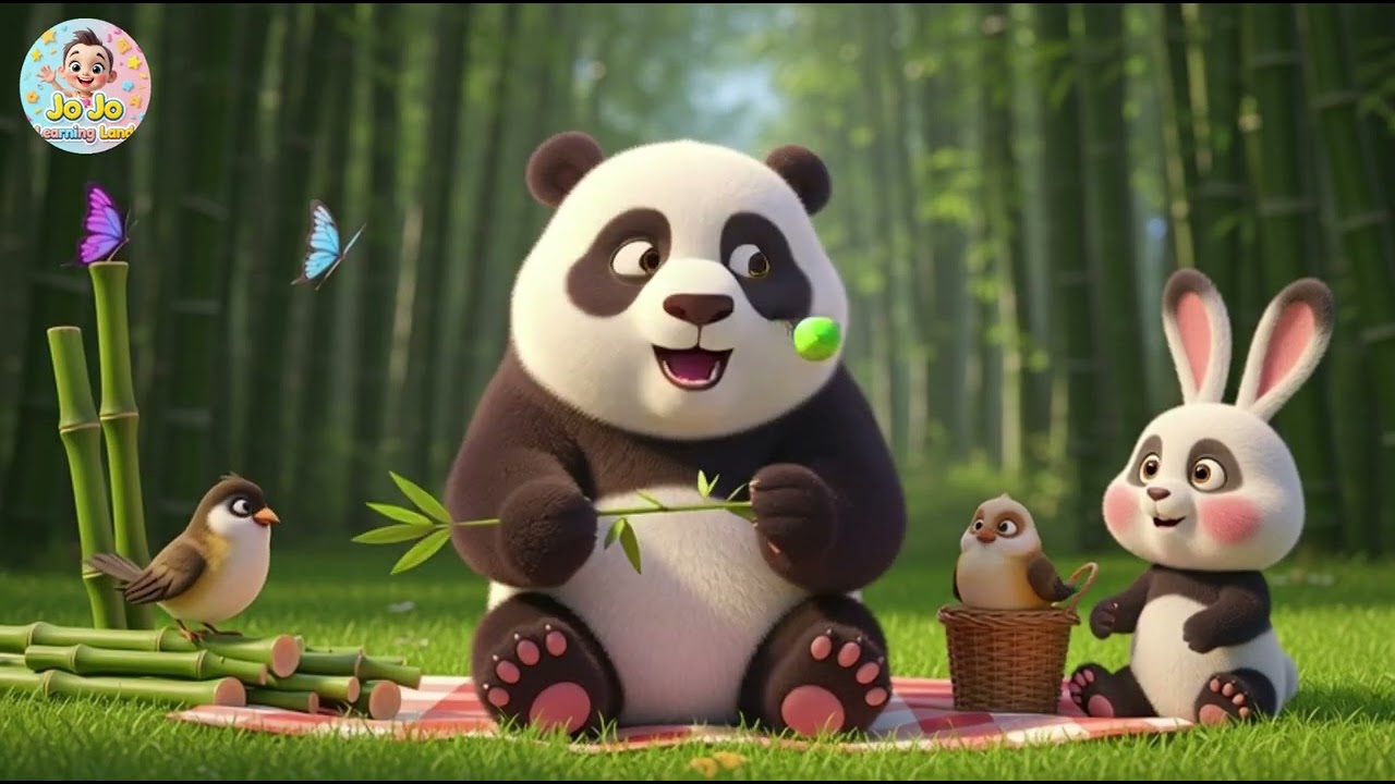 Pinky Panda Loves Bamboo 🐼🎵 | Cute Animal Song for Kids | Nursery Rhymes & Songs for Children