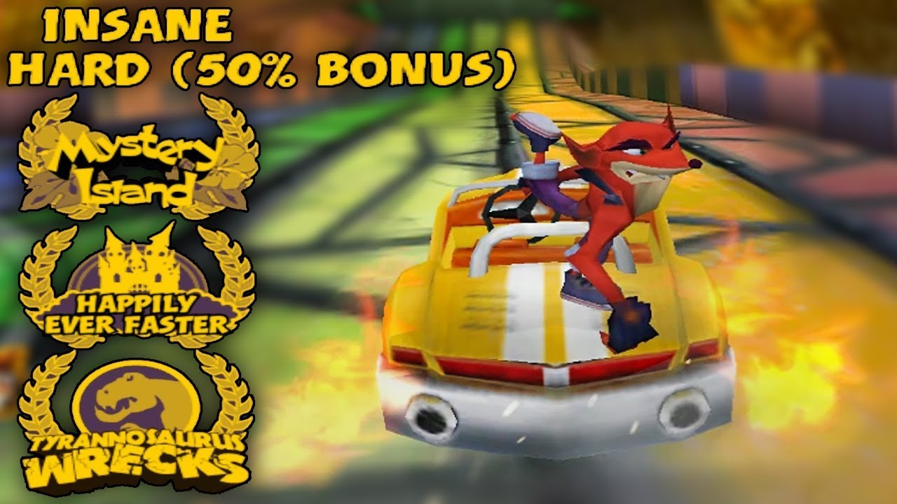 Crash Tag Team Racing - Cups | Hard | Insane | Gameplay