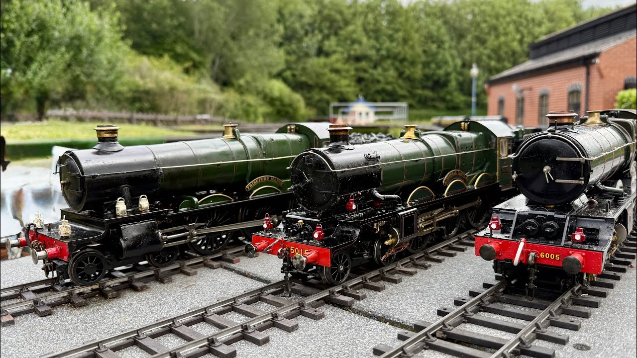 Aster Castle, Aster King, Accucraft Prairie, Tom Barratt Bulldog & GWR Manor @ Ruddington gauge 1