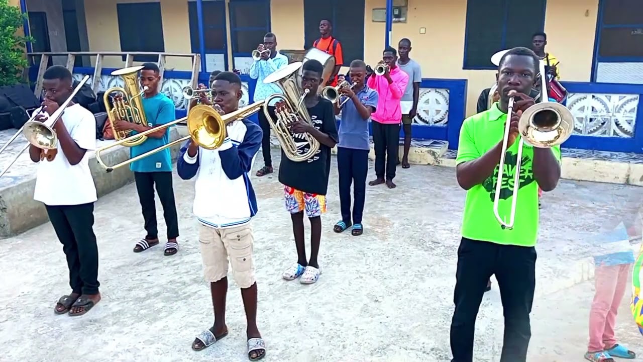 Mawu neyra miafia, Anlo State Anthem, practiced by Captains Band