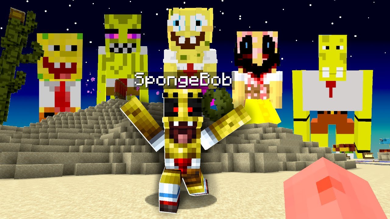 SPOTKAŁEM RODZINĘ SPONGEBOBA w MINECRAFT!