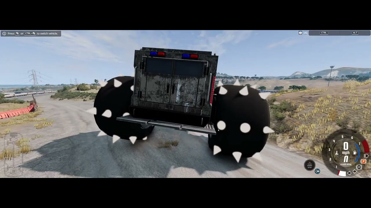 BeamNG drive  ama kaza yaptığımda video biter