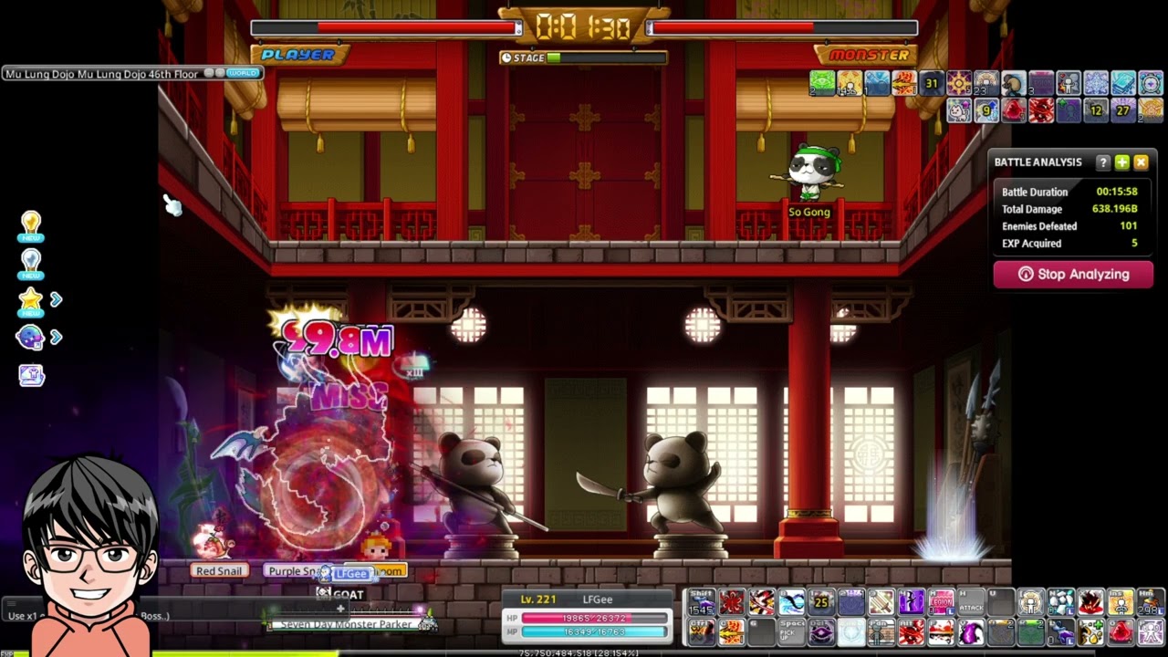 【MapleStoryN 枫之谷N】 武陵道场第46层, 这么近那么远! Dojo 46 Floor, So Near Yet So Far!