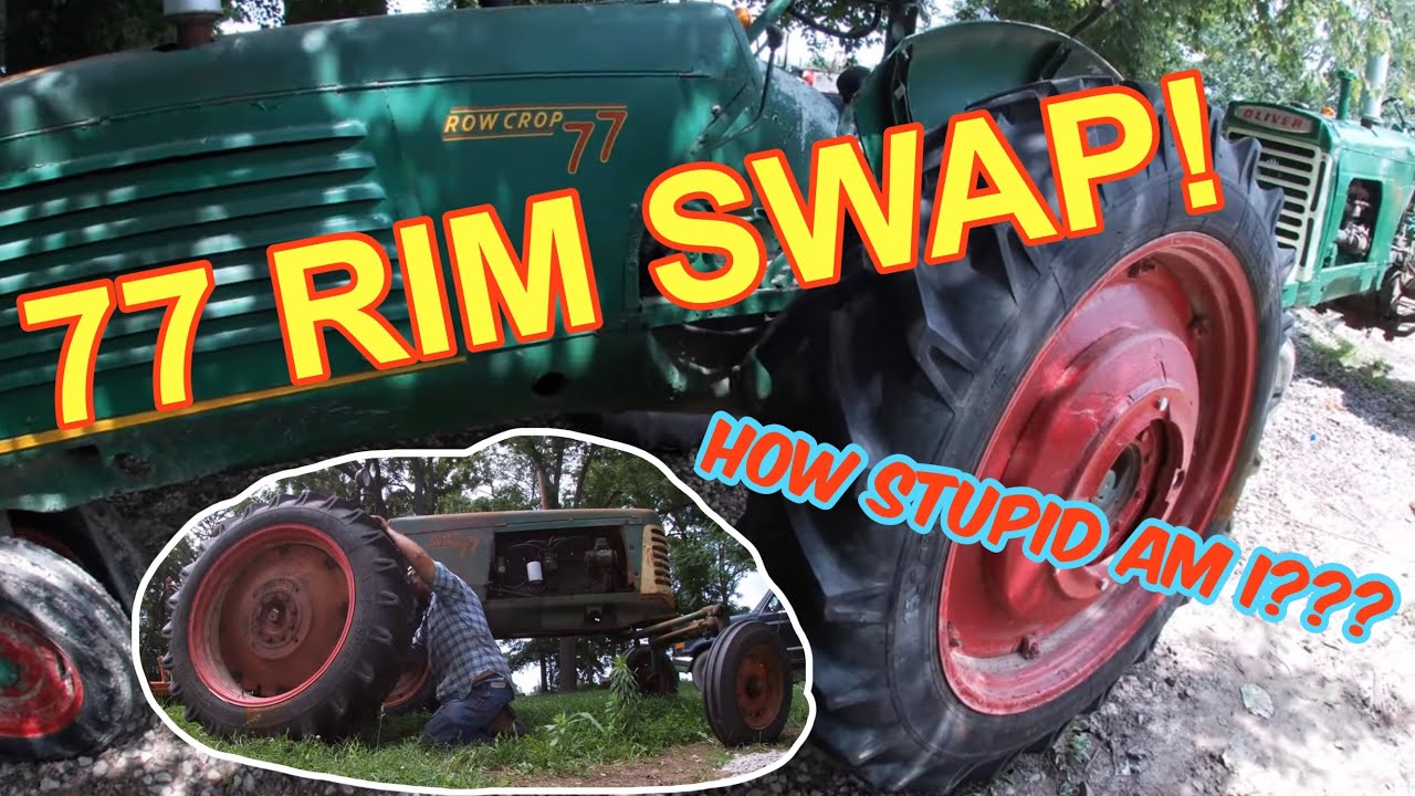 OLIVER 77 ROWCROP Обмен ободов!!!