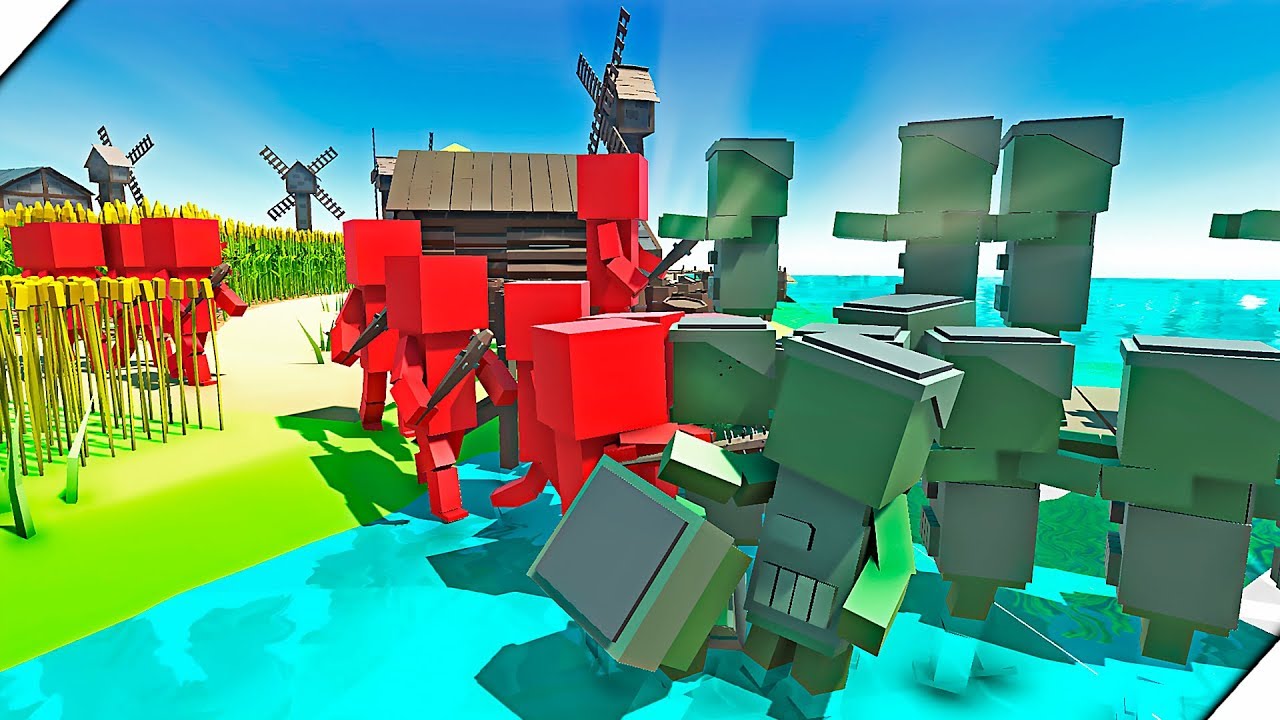 БРОНИРОВАННЫЕ ЗОМБИ НАШЛИ ПОСЕЛЕНИЕ - Игра Ancient Warfare 3