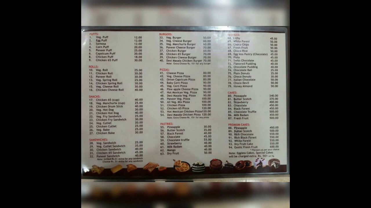 Walnut Bakes & Confectioners in Nijampet, Hyderabad | Menu | Yellowpages.in