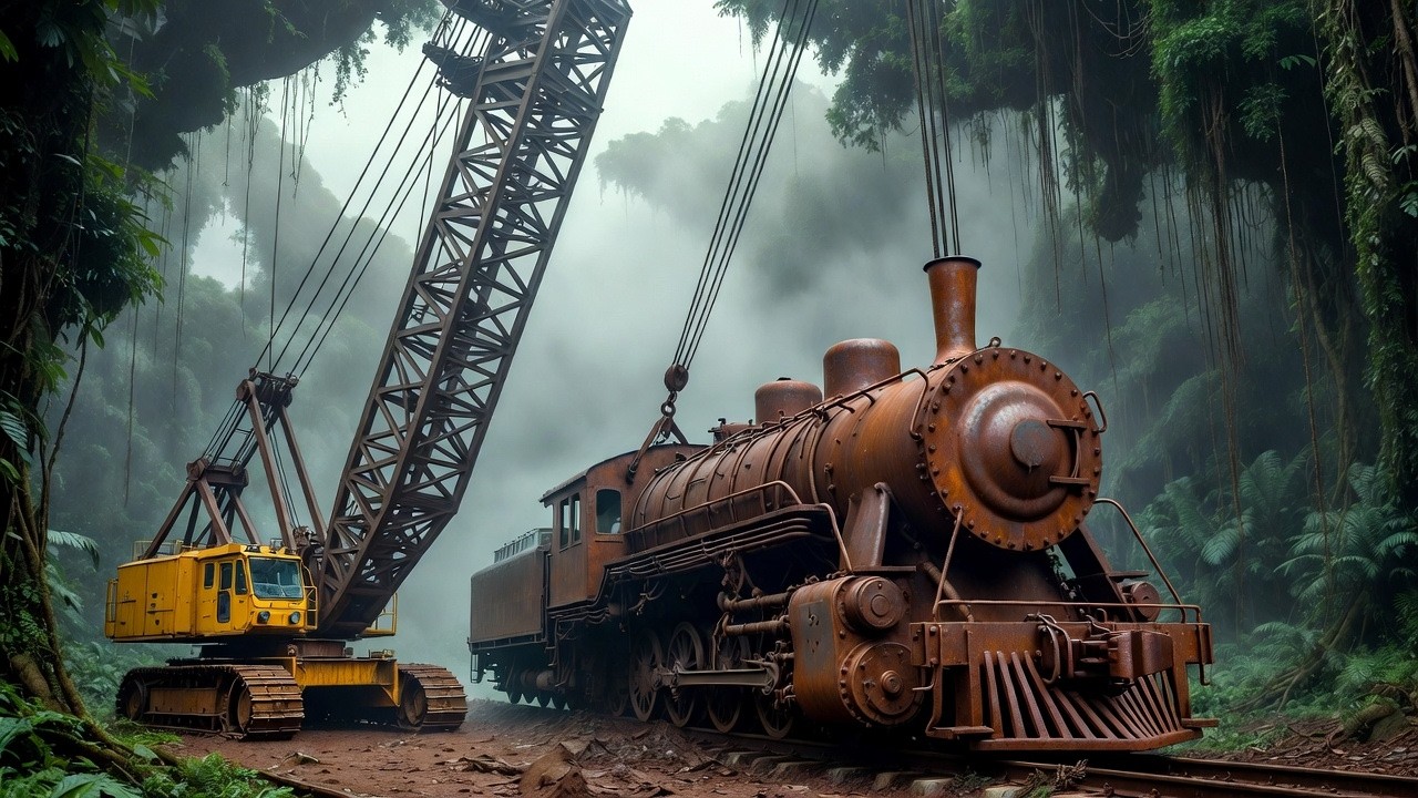 Abandoned Steam Locomotive Restored After 120 Years in the Jungle — Full ASMR Restoration
