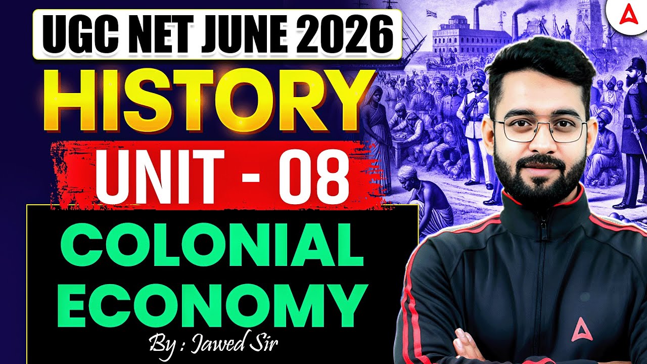 UGC NET History | UGC NET History UNIT 8 Colonial Economy By Jawed sir