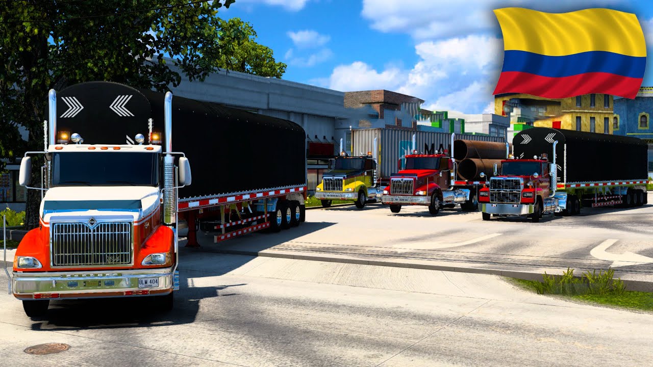 ¡EN CARAVANA RUMBO AL DESCARGUE! | Multiplayer en COLOMBIA |  American Truck Simulator
