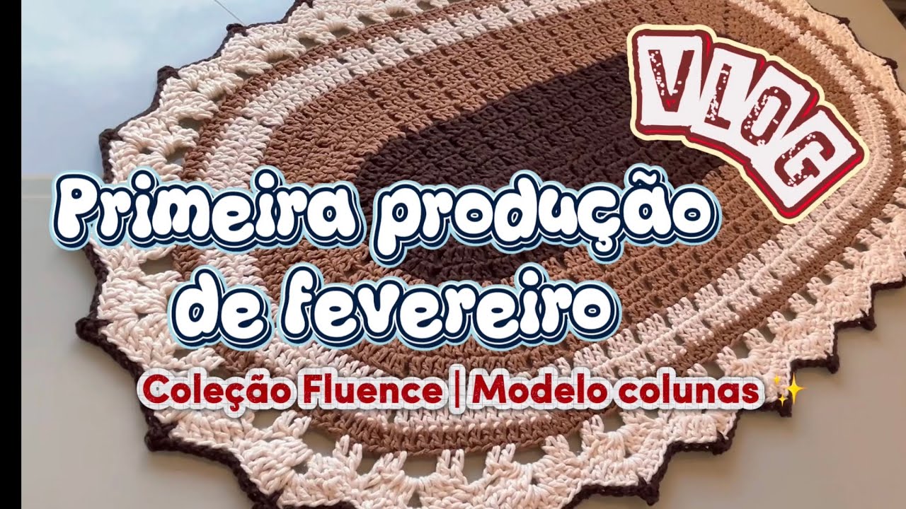 🎬 Primeira Produção do Mês | Vlog de Produção do Tapete Colunas 🧶 Coleção Fluence