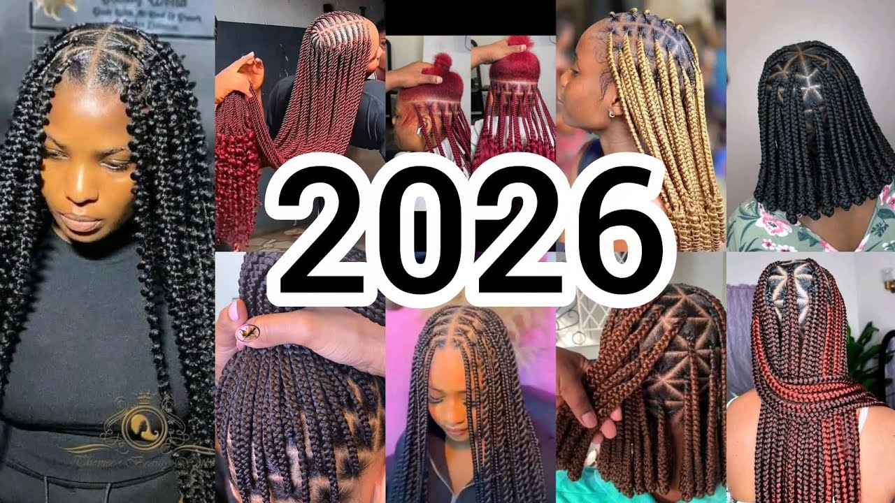 2026 KNOTLESS BOX BRAID HAIRSTYLES/FRENCH CURLS HAIRSTYLES/BOHO KNOTLESS BRAID HAIRSTYLES #VIRAL 