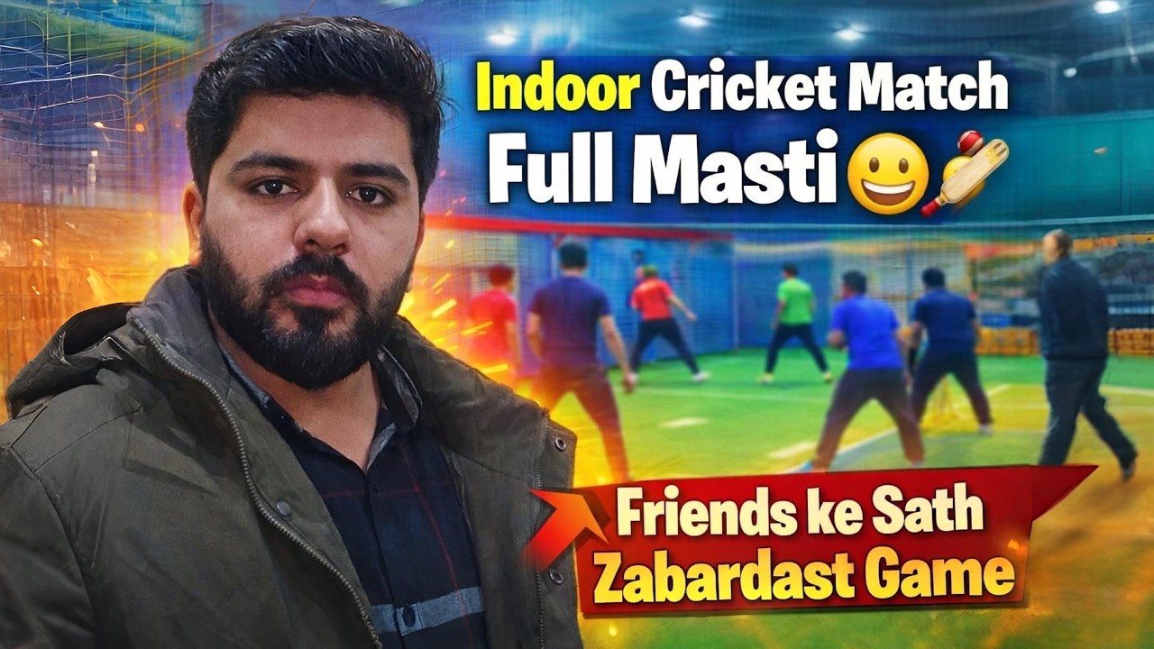 Indoor Cricket Match Full Masti 😄🏏 | Friends ke Sath Zabardast Game