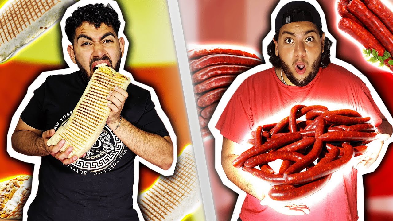 ON MANGE 1KG DE TACOS VS 1KG DE MERGUEZ ! 🌮/🌭