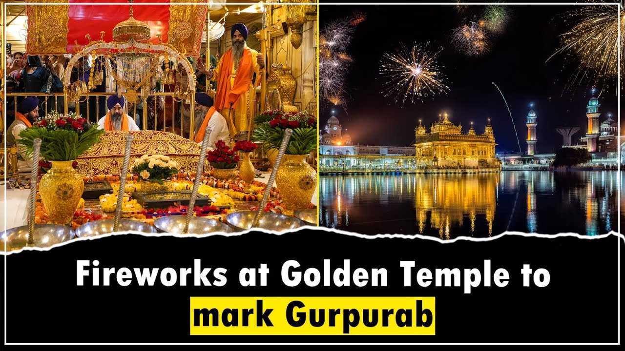 Spectacular Fireworks Light Up Golden Temple on Gurupurab  2025 | Amritsar Celebrations