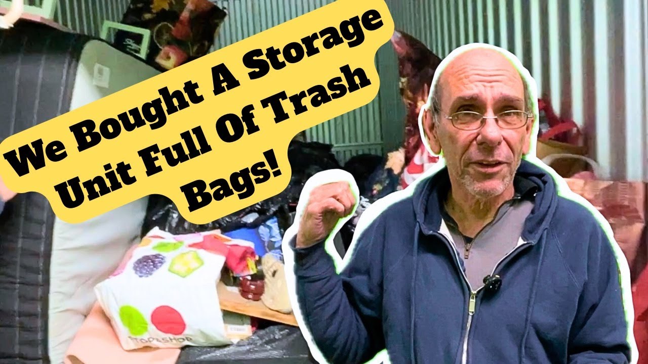 We Bought A Unit Full Of Trash Bags! | Storage Unit Unboxing For Resale