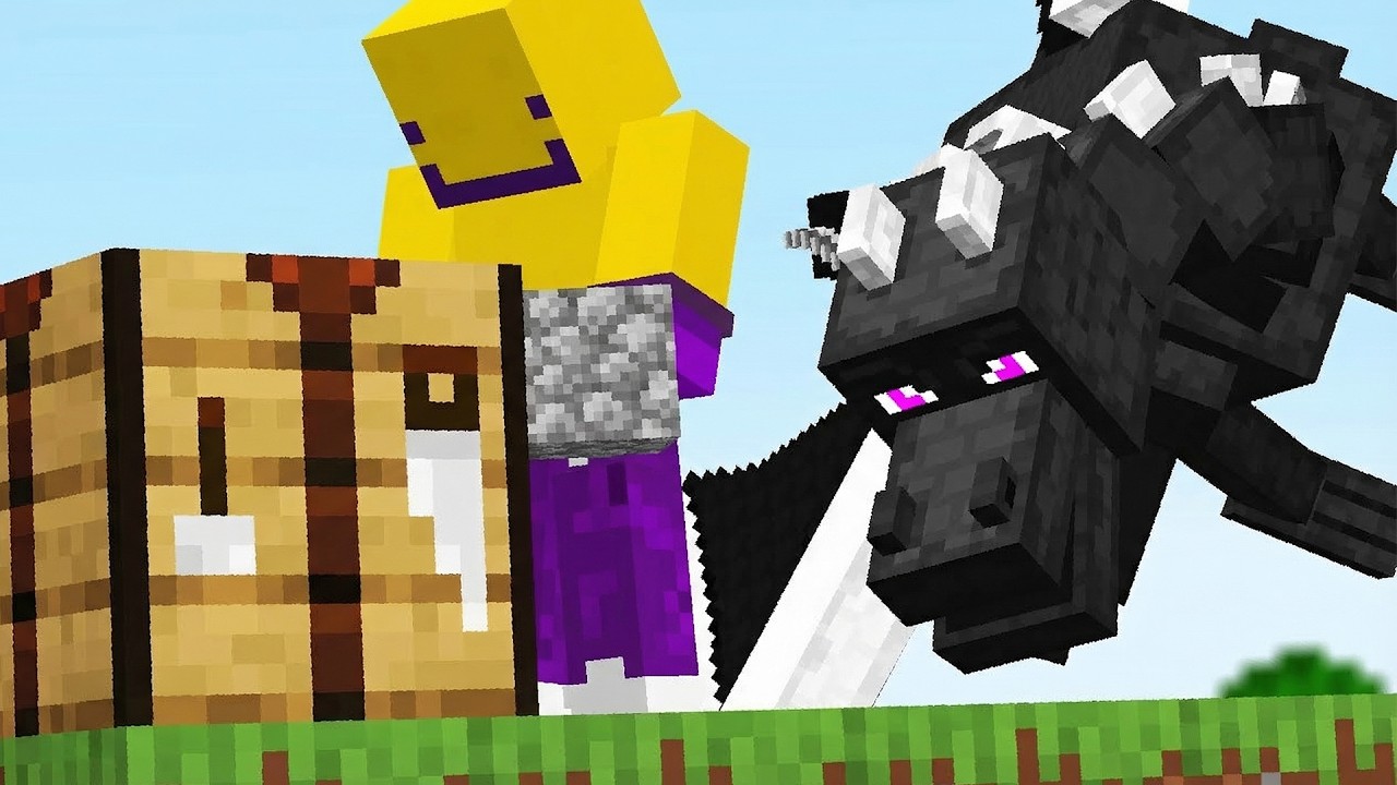ماين كرافت ولكن الكرافتينغ يرسبن موب عشوائي!!