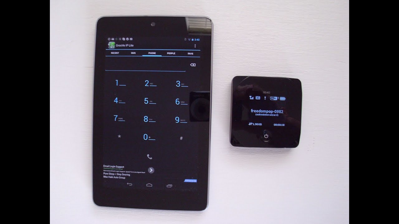 Nexus 7 Free Cell Phone: Groove IP Lite Review