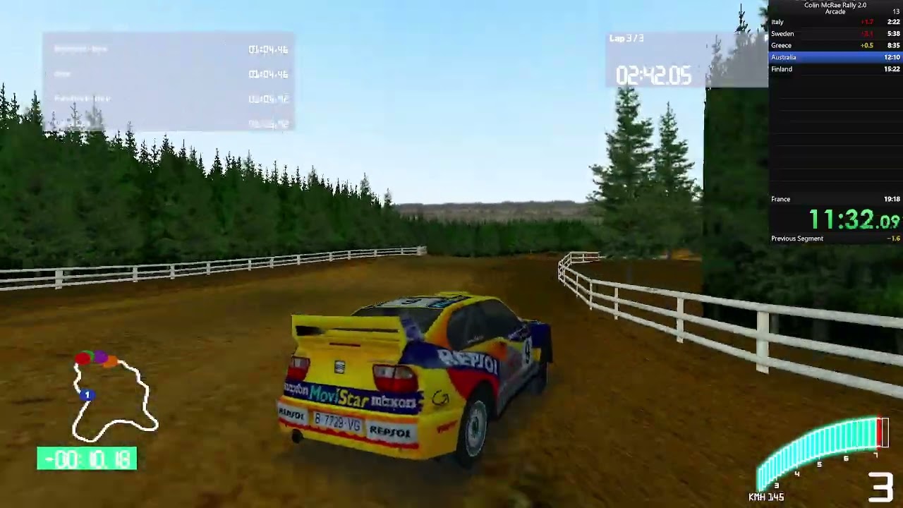 Colin McRae Rally 2.0 Speedrun | Arcade B+A Standard Cars in 19:07