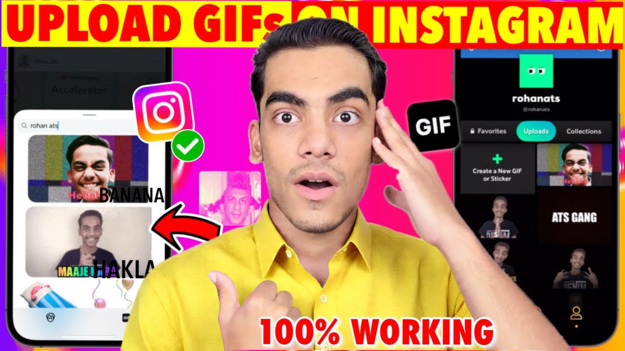 How To Post Your Own GIF On Instagram Comments | How To Upload GIF on Instagram 