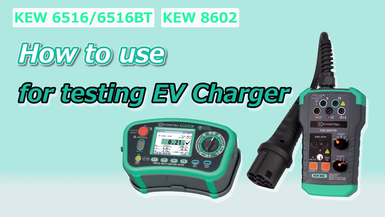 How to use 6516BT EVSE Adaptor KEW 8602