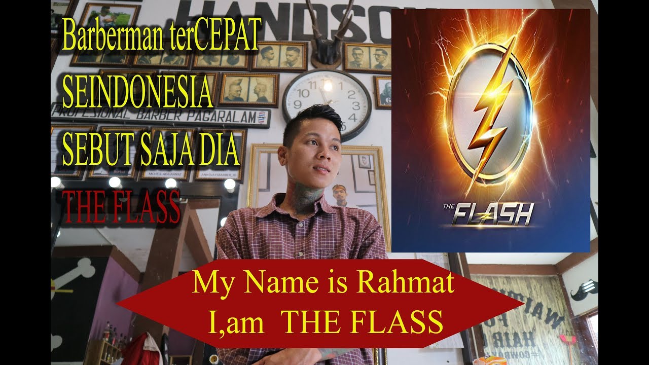 POTONG RAMBUT TERCEPAT DI DUNIA 3 MENIT AJA BRO , SEBUT SAJA DIA ( THE FLASS ) #PAGARALAM PUNYA NICH