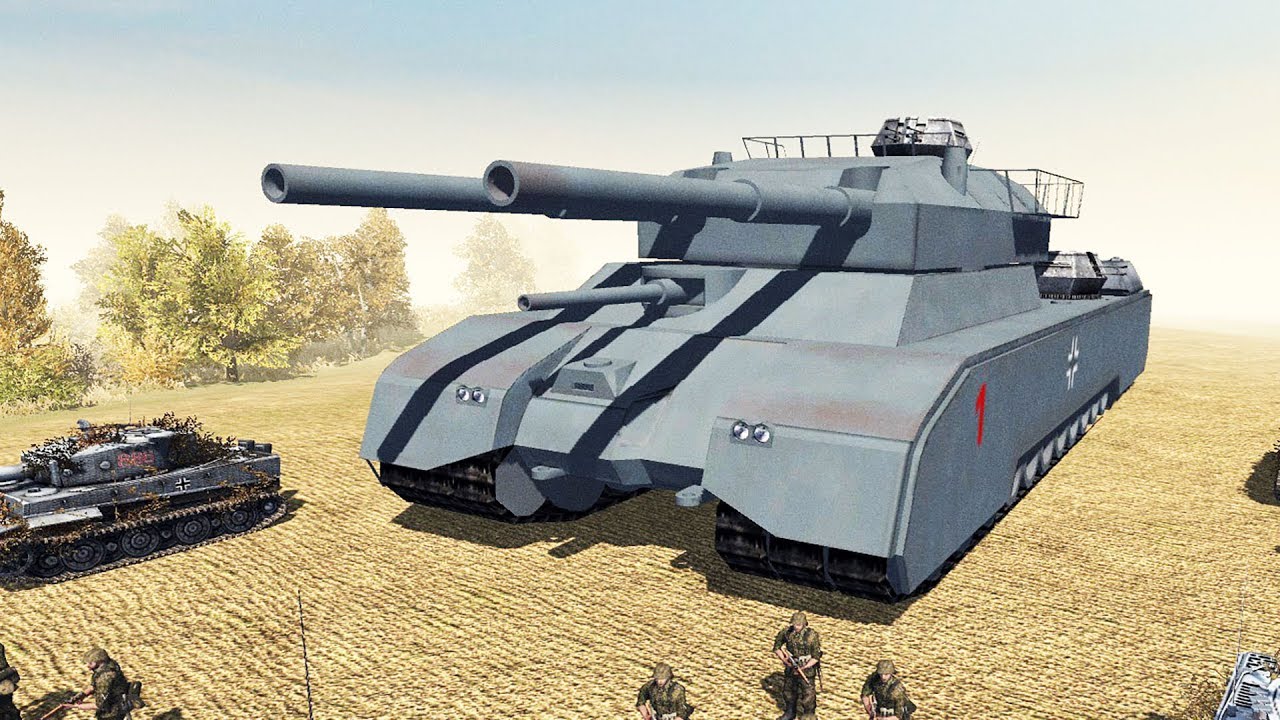 ТАНК RATTE! Немецкое Супероружие В Тылу Врага!