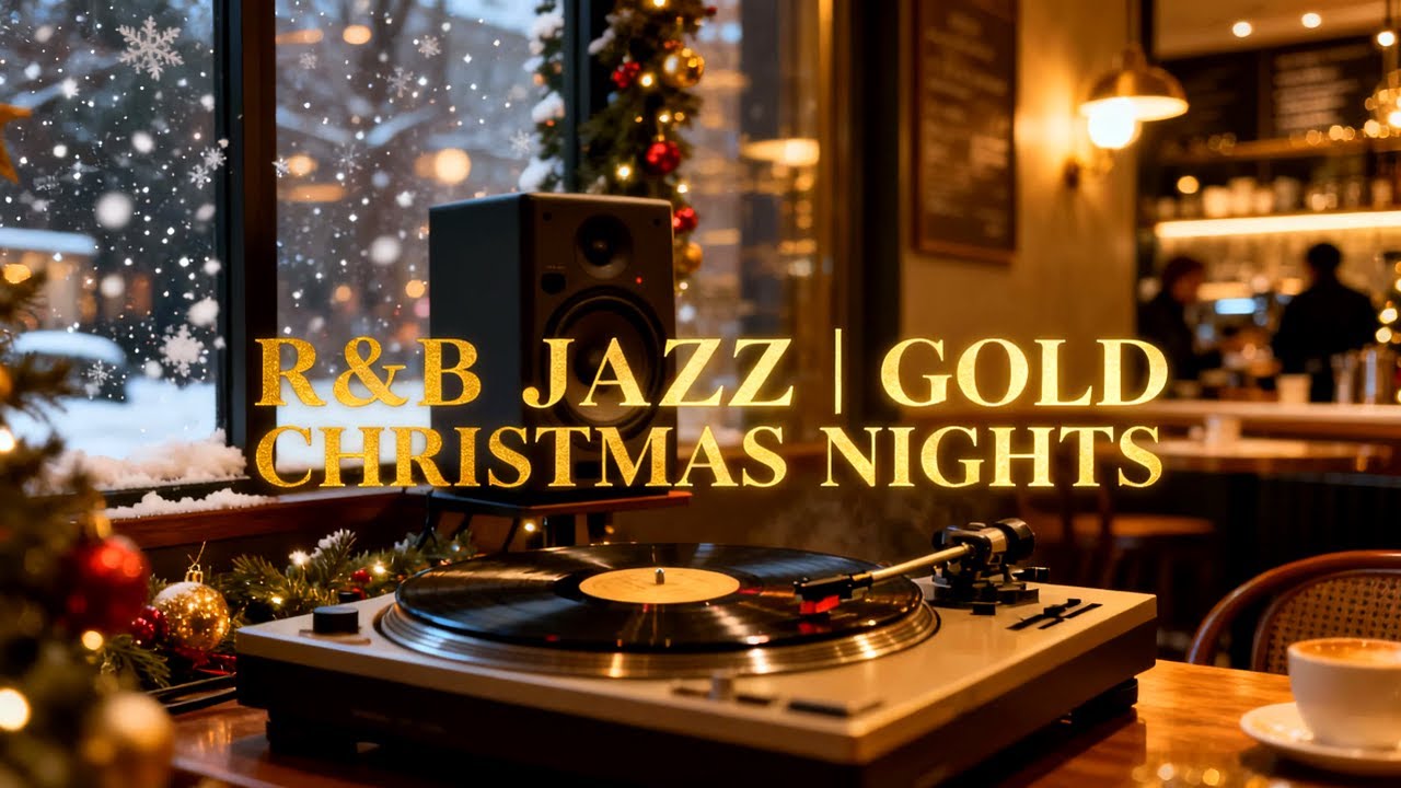 Late November RnB Jazz for Calm Night Concentration | Warm Golden Rain Café Ambience