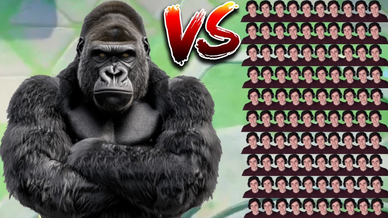 1 GORILLA vs 100 CRISHEROES who wins?! | Pokemon Unite
