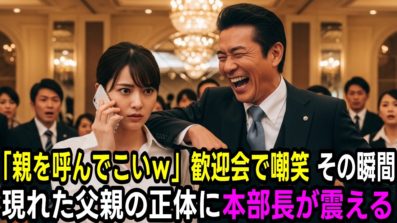 【スカッと】「親呼んでこいw」新人を見下す部長、歓迎会でお父さんが登場した瞬間に震える【ざまぁ】