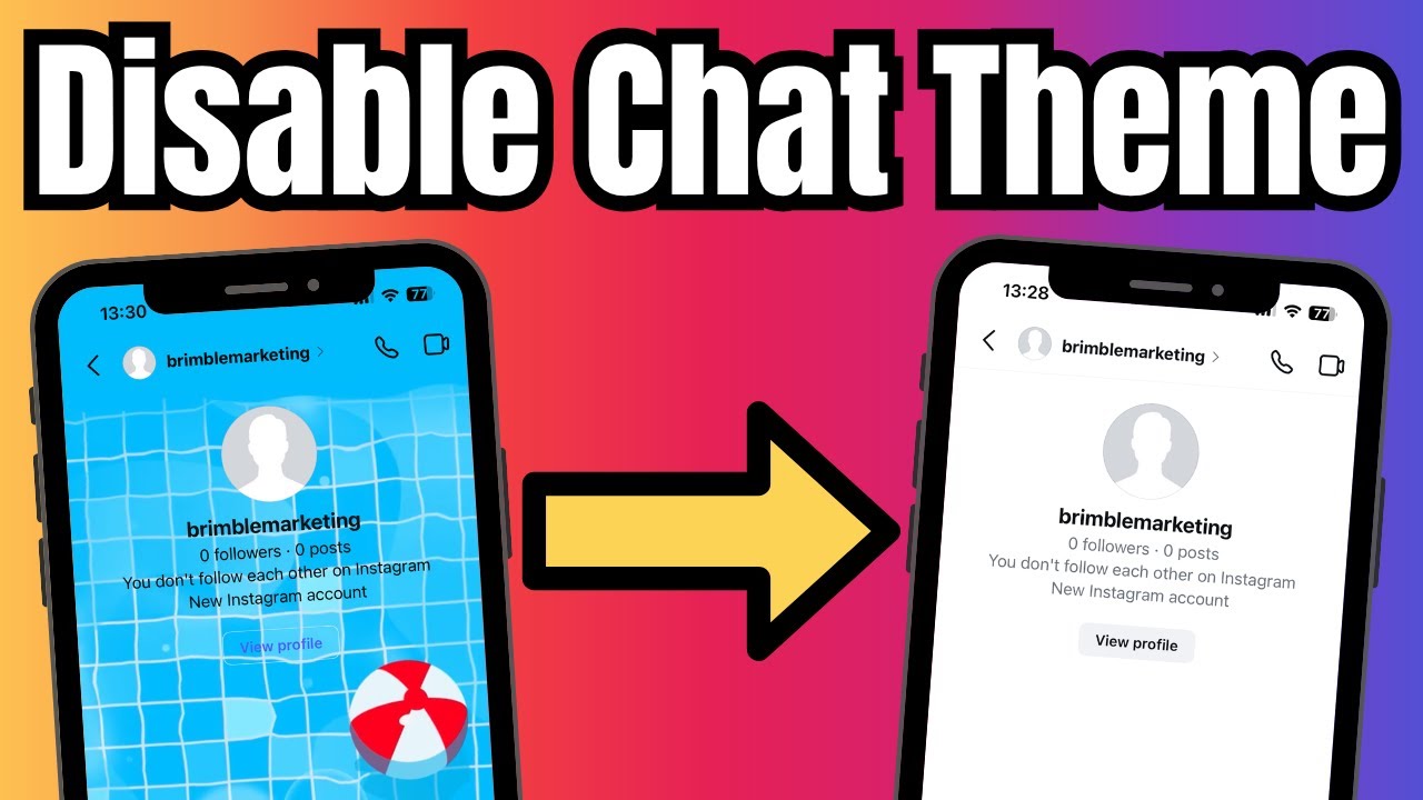 How to Turn Off Instagram Chat Theme - Reset to Default