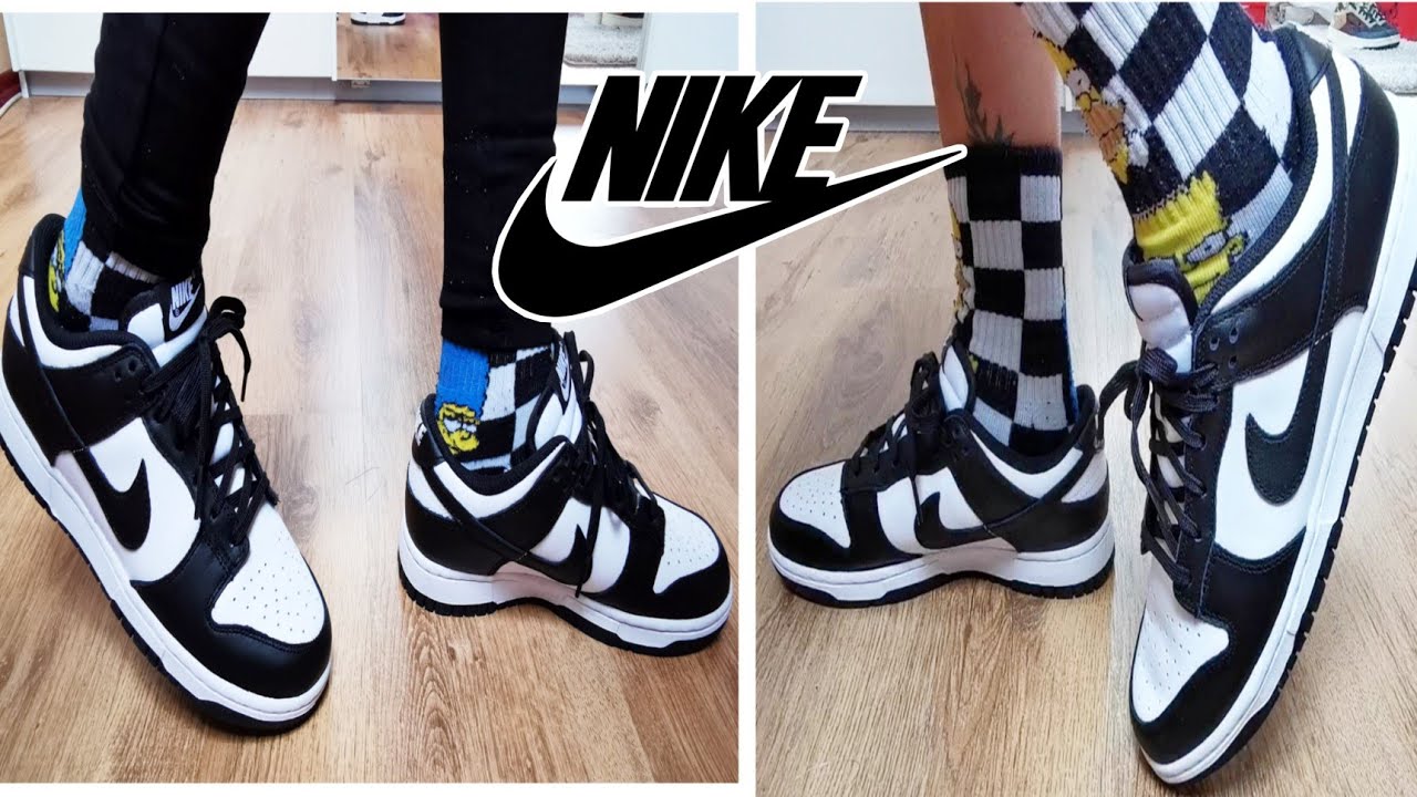 Nike Dunk Low​ WHITE​ BLACK​ (2021)​ Women size / Unbox &​ ON​ FEET​/ EP.80