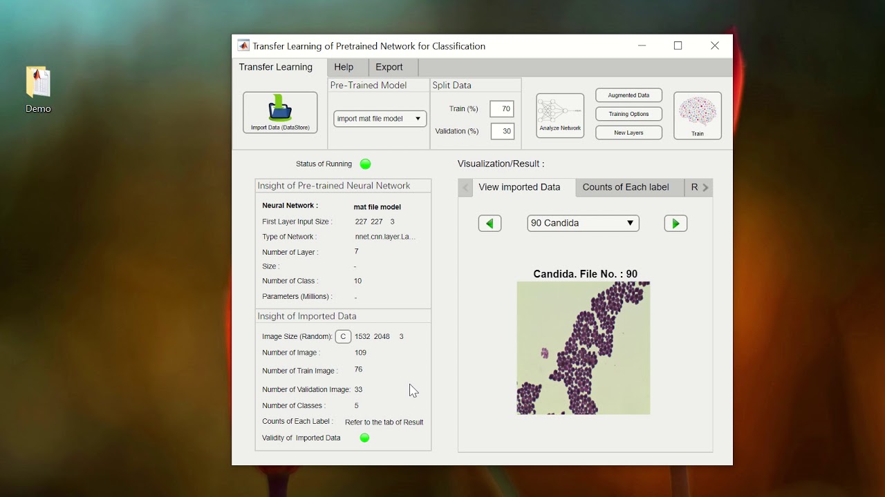 Designing & Training Neural Network using MATLAB App