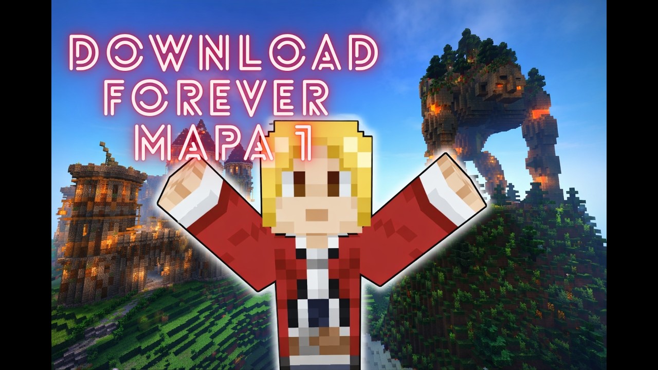 DOWNLOAD FOREVER MAPA 1 !! (Replica para JAVA e BEDROCK #forevermapa #nostalgia