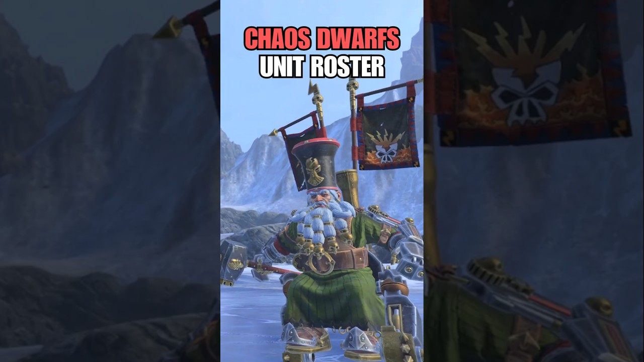 Chaos Dwarfs Unit Roster in Less than 60 Seconds | Total War Warhammer 3