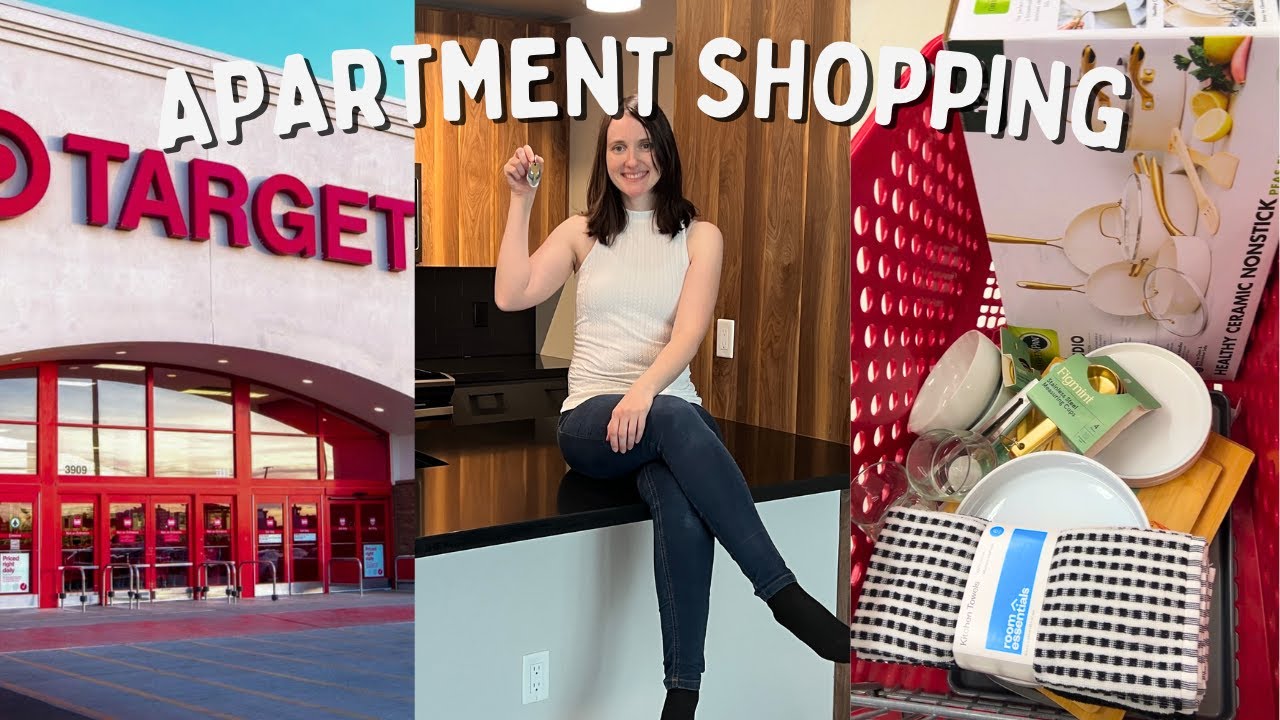 FIRST APARTMENT SHOPPING AT TARGET, WALMART, HOMEGOODS & IKEA