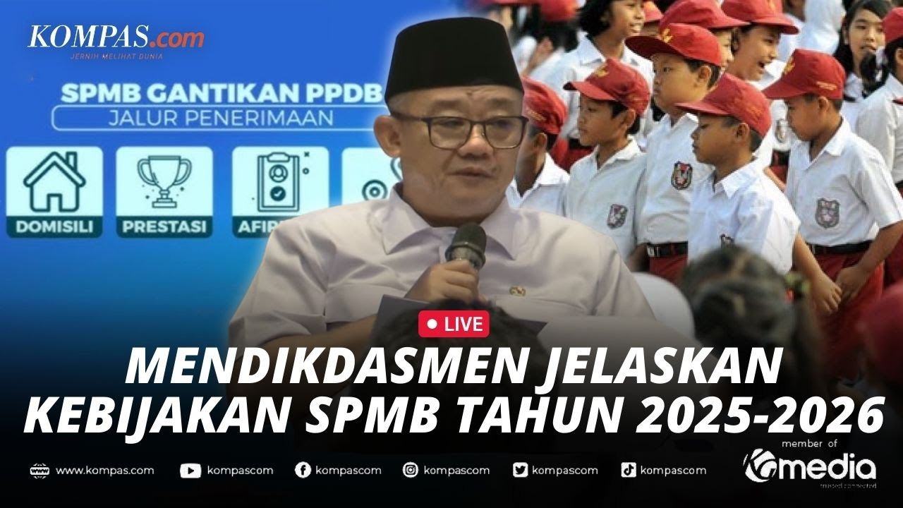 🔴LIVE - Mendikdasmen Umumkan Sistem Penerimaan Murid Baru Tahun Ajaran 2025-2026