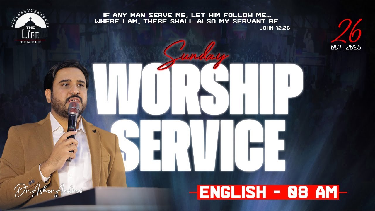 #SundayService English Worship Service live 26--10-2025 || Dr Asher Andrew || The Life Temple
