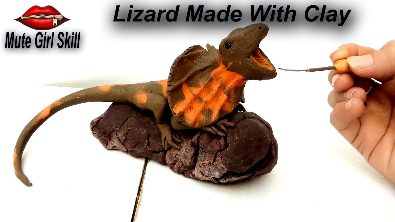 How to make Lizard with Clay | How to Make a Lizard with Clay | DIY LIZARD | clay | Clay Art |